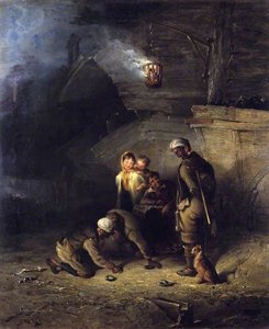 Pitmen Playing Quoits — Henry Perlee Parker