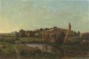 Landscape In Auvergne — Henri-joseph Harpignies
