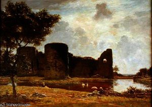 Melksham Castle — Albert Goodwin