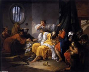 The Death Of Socrates — Jacques Philip Joseph De Saint Quentin