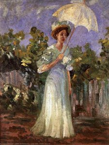 Lady With A White Parasol — Nadezda Petroviae