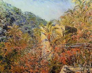 The Valley Of Sasso, Sunshine — Claude Monet