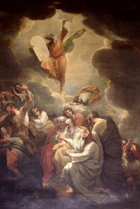 Moses Receiving The Law On Mount Sinai — Benjamin West