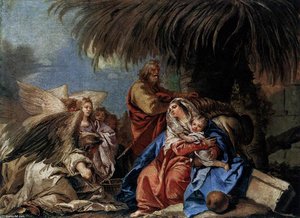 The Rest On The Flight To Egypt — Giovanni Domenico Tiepolo