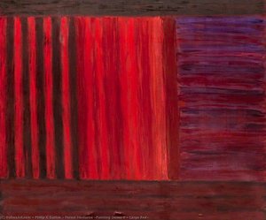 Forest Nocturne (painting Series 7 – Large Red) — Philip G Duthie