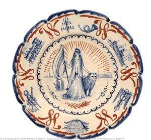 Napoleonic War Dutch Plateelbakkerij Delft Commemorative Plate V — Delft Pottery Factory