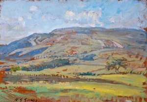 Over The Hills, Yorkshire — Reginald Grenville Eves