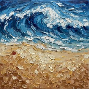 Crêtes Azur Turbulentes Et Le Rythme Sculptural D'un Rivage Ocre