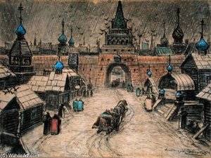 Old Moscow — Apollinari Mikhailovich Vasnetsov