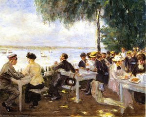 Outdoor Garden On The Havel, Nikolskoe — Max Liebermann