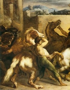 Carreras De Caballos Sin Jinete (detalle) — Teodoro Gericault