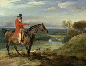 John Levett Hunting At Wychnor, Staffordshire Alternate Title Theophilus Levett And A Favorite Hunter) — James Ward