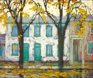 Houses, Chestnut Street — Lawren Stewart Harris