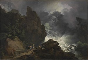 An Avalanche In The Alps — Philip James De Loutherbourg