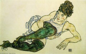 Calze Verdi — Egon Schiele