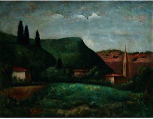 La Chiesa Romanica — Carlo Carrà