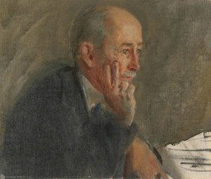 Edward Mandell House (1858–1938), Us Delegation (preparatory Study For 'the Supreme War Council In Session At Versailles On 3rd July 1918' And 'armistice Meeting 3rd And 4th November 1918') — Herbert Arnould Olivier