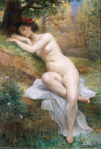 Naked Woman In The Forest — Henri Adrien Tanoux