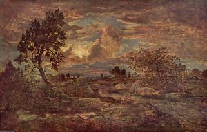 Sunset At Arbonne — Theodore Robinson