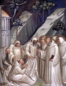 Stories From The Legend Of St Benedict (detail) — Spinello Aretino