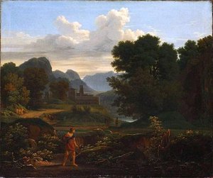 Landscape With Hunter — Anne-louis Girodet
