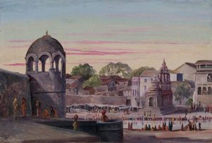 Holy Tanks, Nassick, India — Marianne North