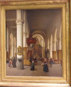 Vue De L'intérieur De Sainte Catherine À Bruxelles — Hippolyte Victor Valentin Sebron