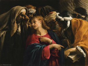Christ Amongst The Doctors — Orazio Borgianni
