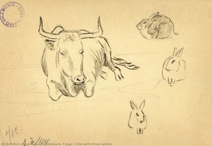 Cow With Three Rabbits — Miguel De Unamuno