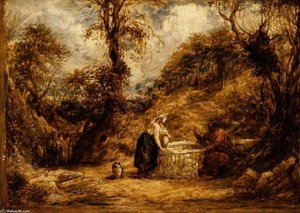 Christ And The Woman Of Samaria At Jacob's Well — John Linnell