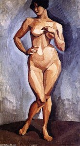 Standing Nude Facing Forward — Roger De La Fresnaye