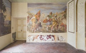 Erminia Hall: Erminia Rides To Jerusalem Together With The Knights Transporting A Dying Tancredi — Alessandro Tiarini