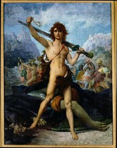 David Triumphant — Jules Elie Delauney