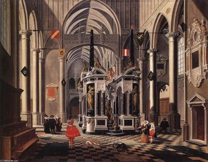 The Tomb Of William The Silent In An Imaginary Church — Bartholomeus Corneliszoon Van Bassen