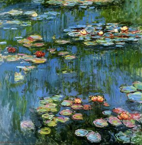 Liljer Ved Solnedgang — Claude Monet