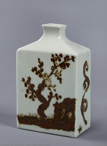 Square-shaped White Porcelain — Lee Bang-ja