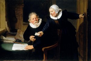 The Shipbuilder Jan Rijcksen And His Wife — Rembrandt Van Rijn