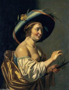 A Shepherdess — Jan Van Bijlert