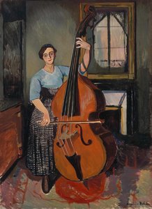 Woman With A Double Bass — Suzanne Valadon