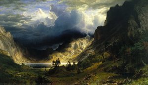 A Storm In The Rocky Mountains — Albert Bierstadt