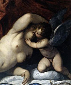 Venus And Cupid At Vulcan's Forge (detail) — Jacopo Palma Il Giovane