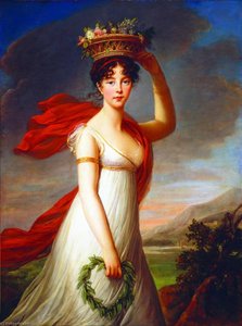 Julie Nigris As Flora, Roman Goddess Of Flowers — Louise Élisabeth Vigée Le Brun