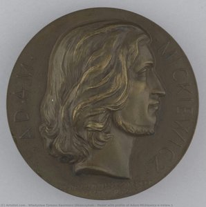 Medal With Profile Of Adam Mickiewicz\n\nview 1 — Władysław Tomasz Kazimierz Oleszczyński