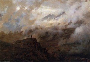 Mount Elbrus In The Clouds — Nikolai Aleksandrovich Yaroshenko