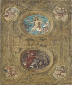 Decoration De Plafond Pour La Grande Chambre De La Cour De Cassation — Jules Elie Delauney