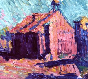 Village Houses At Szeliwy — Robert Polhill Bevan
