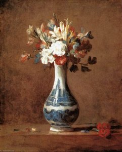 A Vase Of Flowers — Jean-baptiste-siméon Chardin