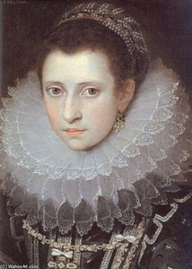 Portrait Of An Italian Lady — Frans The Younger Pourbus