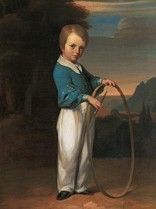 Enfant Au Cerceau (jules Vallemont) — Jean-françois Millet