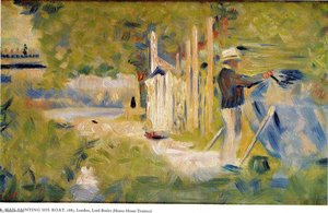 Man Painting His Boat — Georges Seurat